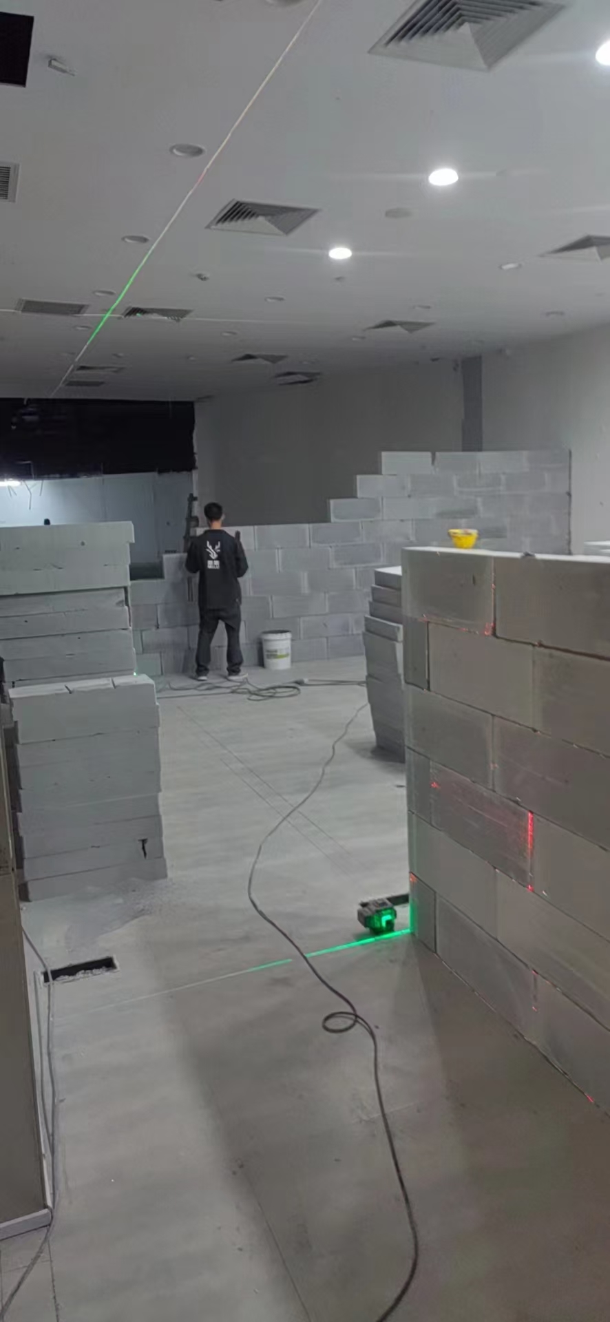 轻质砖隔墙施工与后续处理
